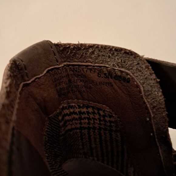 Abeo Booties Women's 6.5n Ankle Suede Nubuck Nadia Career Barn Workwear Taupe - Picture 6 of 11